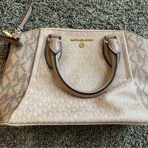 Michael Kors Tan and Brown Satchel